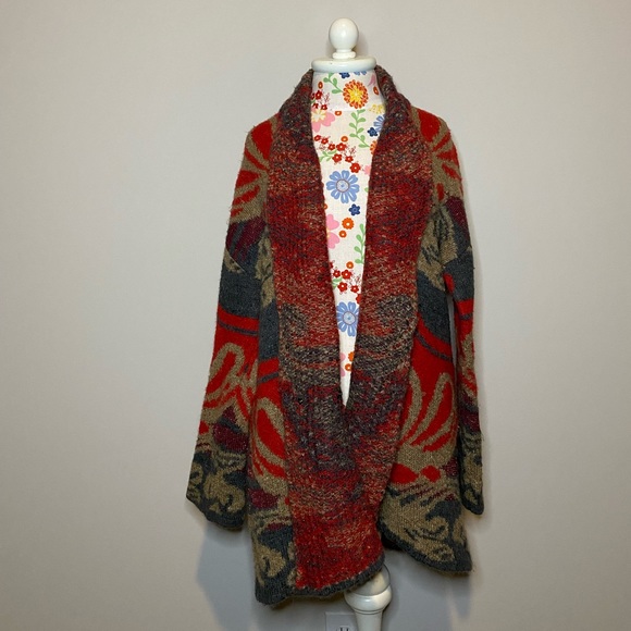 Free People Aztec Print Cardigan (S) - Picture 2 of 3